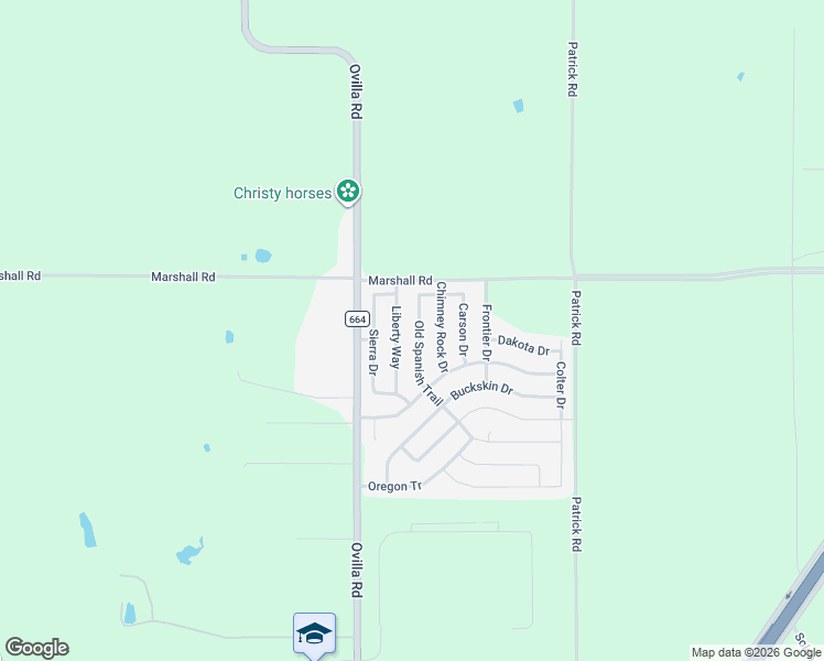 map of restaurants, bars, coffee shops, grocery stores, and more near 233 Old Spanish Trail in Waxahachie