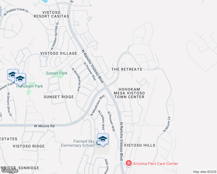 map of restaurants, bars, coffee shops, grocery stores, and more near in Oro Valley