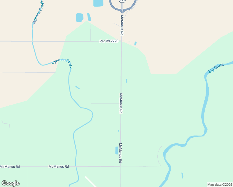 map of restaurants, bars, coffee shops, grocery stores, and more near Mc Manus Road in Rayville