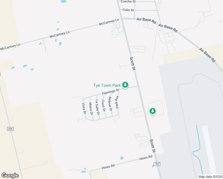 map of restaurants, bars, coffee shops, grocery stores, and more near 128 Flamingo Drive in Tye