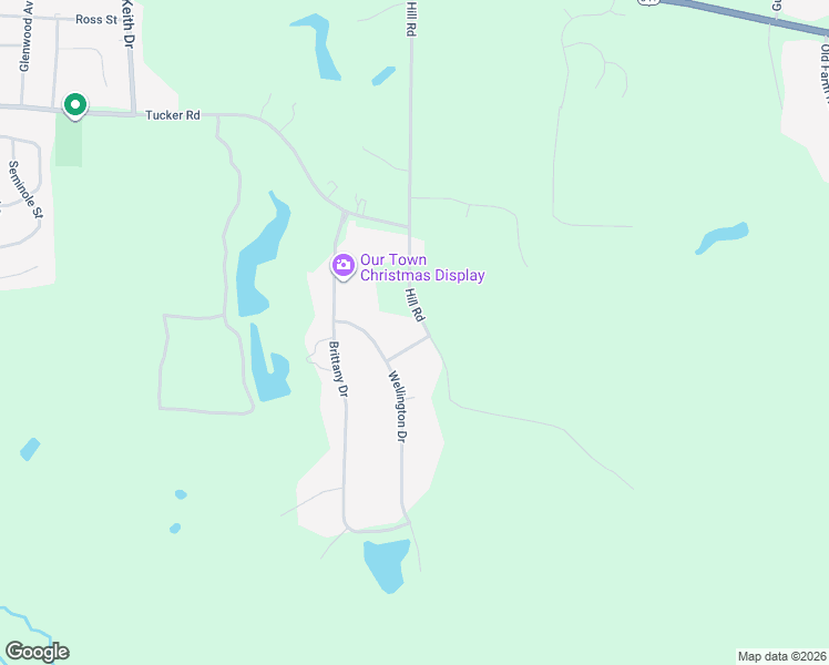 map of restaurants, bars, coffee shops, grocery stores, and more near 105 Buckingham Place in Perry