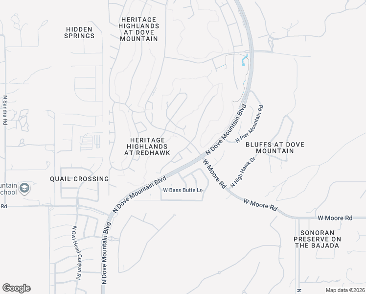 map of restaurants, bars, coffee shops, grocery stores, and more near 5074 West Desert Chicory Place in Marana