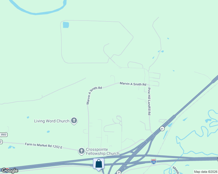 map of restaurants, bars, coffee shops, grocery stores, and more near 248 Pr 2338 in Kilgore
