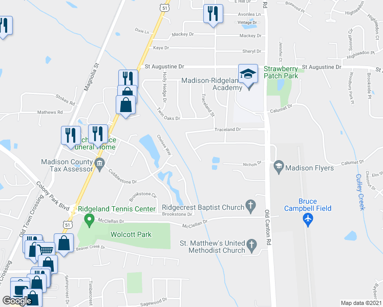 map of restaurants, bars, coffee shops, grocery stores, and more near 312 Colonial Drive in Madison