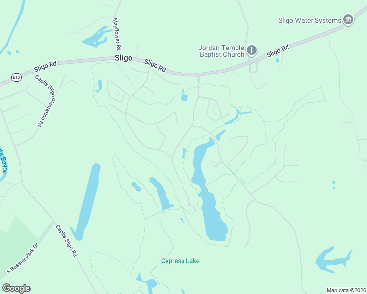 map of restaurants, bars, coffee shops, grocery stores, and more near 27 Golf Club Drive in Haughton