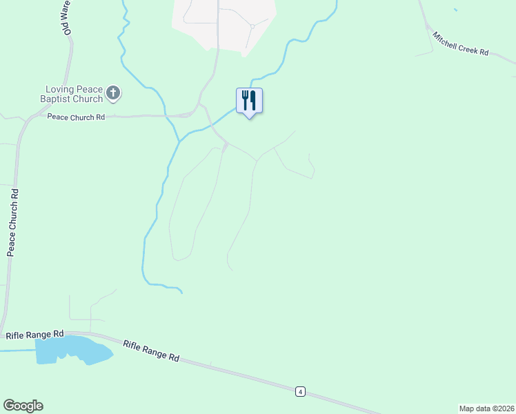 map of restaurants, bars, coffee shops, grocery stores, and more near 125 Mountain View Drive in Wetumpka