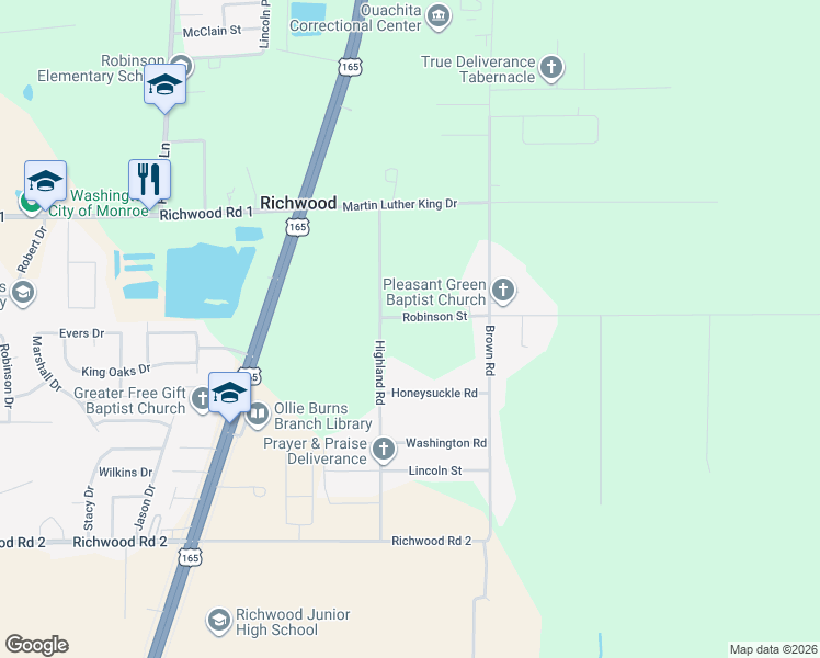 map of restaurants, bars, coffee shops, grocery stores, and more near 2800-2898 Robinson St in Richwood