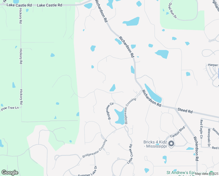 map of restaurants, bars, coffee shops, grocery stores, and more near 110 Woodmont Way in Ridgeland