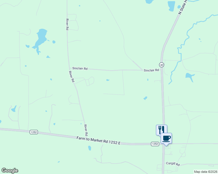 map of restaurants, bars, coffee shops, grocery stores, and more near 330 Compound Drive in Kilgore