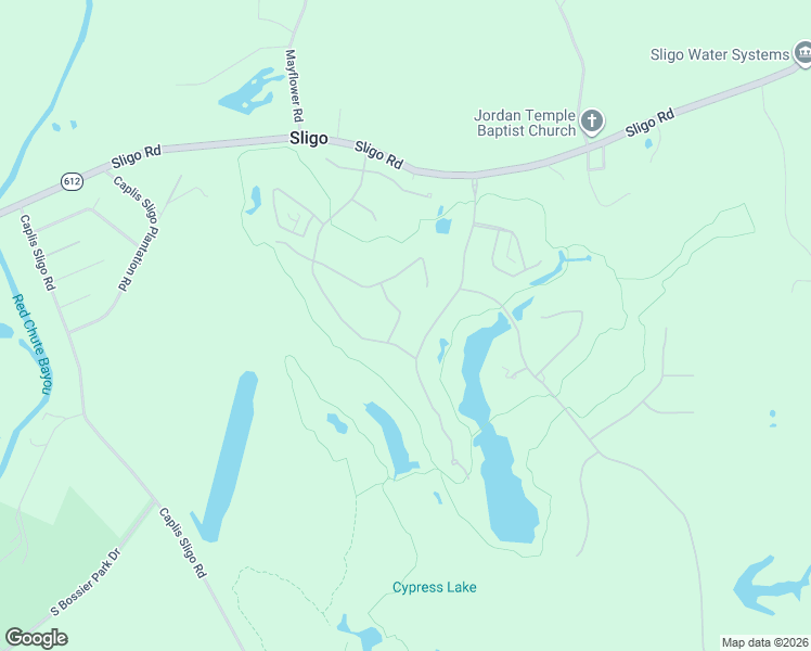 map of restaurants, bars, coffee shops, grocery stores, and more near 7 Charleston Drive in Haughton