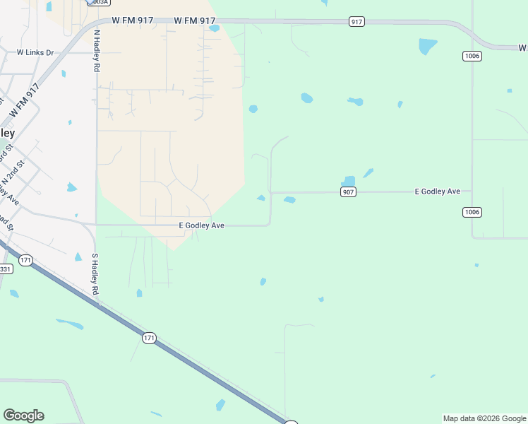 map of restaurants, bars, coffee shops, grocery stores, and more near 6000 County Road 907 in Godley