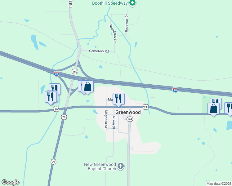 map of restaurants, bars, coffee shops, grocery stores, and more near 9185 McClurg Street in Greenwood