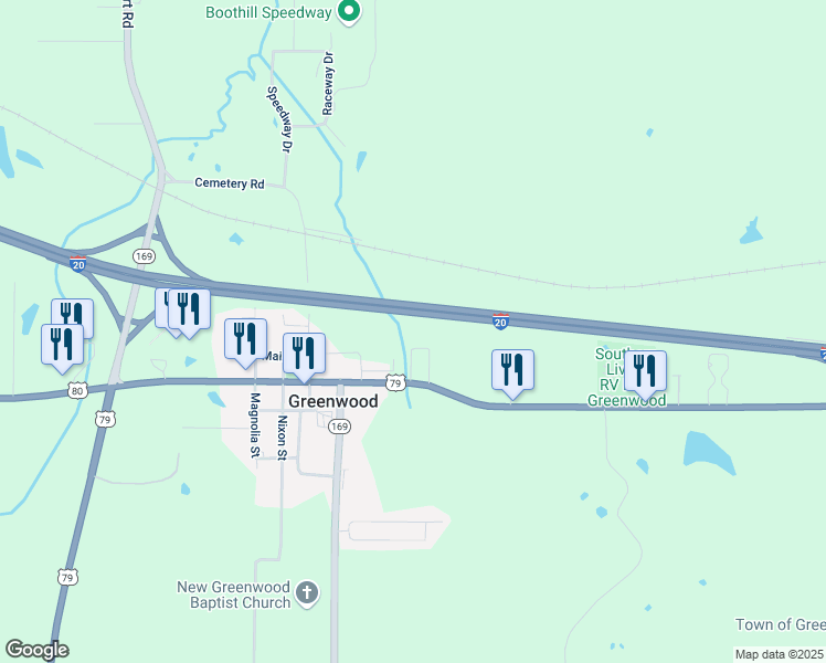 map of restaurants, bars, coffee shops, grocery stores, and more near 9224 Greenwood Road in Greenwood