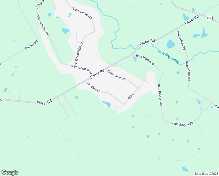 map of restaurants, bars, coffee shops, grocery stores, and more near 106 Heather Lane in Waxahachie