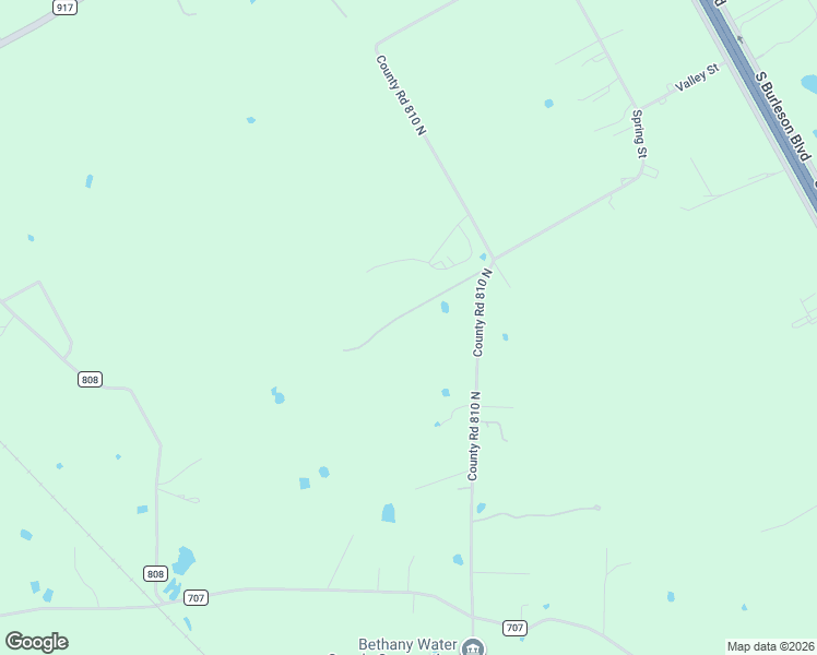 map of restaurants, bars, coffee shops, grocery stores, and more near 2423 County Road 810 North in Alvarado