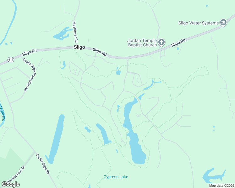 map of restaurants, bars, coffee shops, grocery stores, and more near 27 Golf Club Drive in Haughton