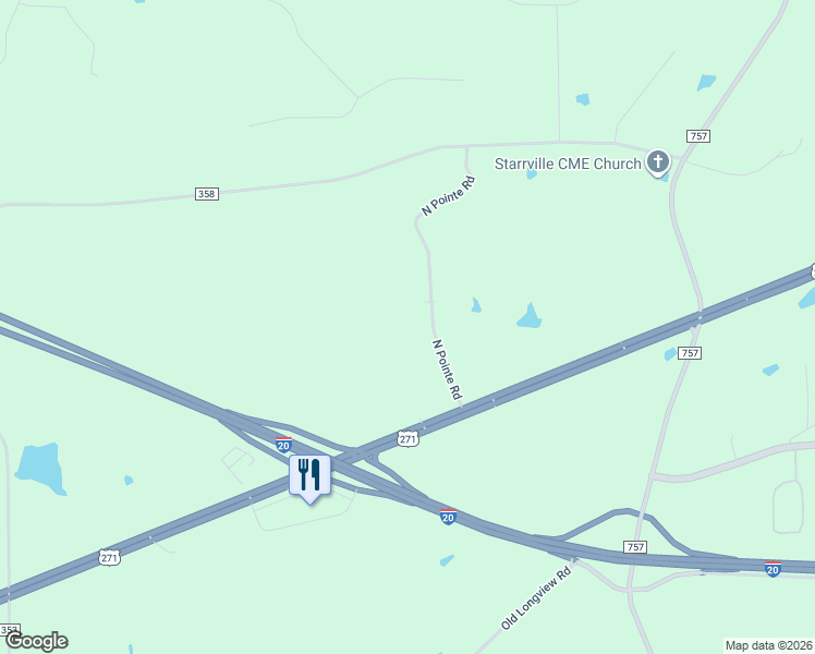 map of restaurants, bars, coffee shops, grocery stores, and more near 12539 North Pointe Road in Winona
