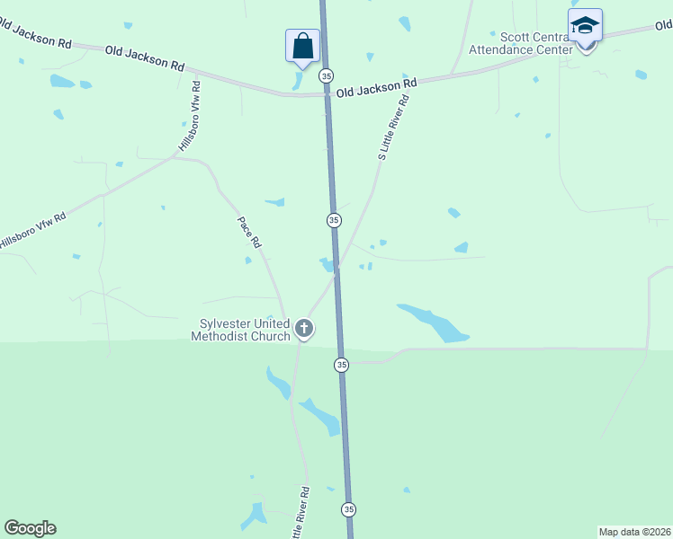 map of restaurants, bars, coffee shops, grocery stores, and more near 2317 South Little River Road in Forest