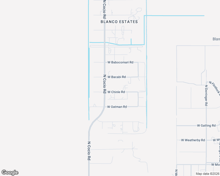map of restaurants, bars, coffee shops, grocery stores, and more near 17621 West Bacabi Road in Marana
