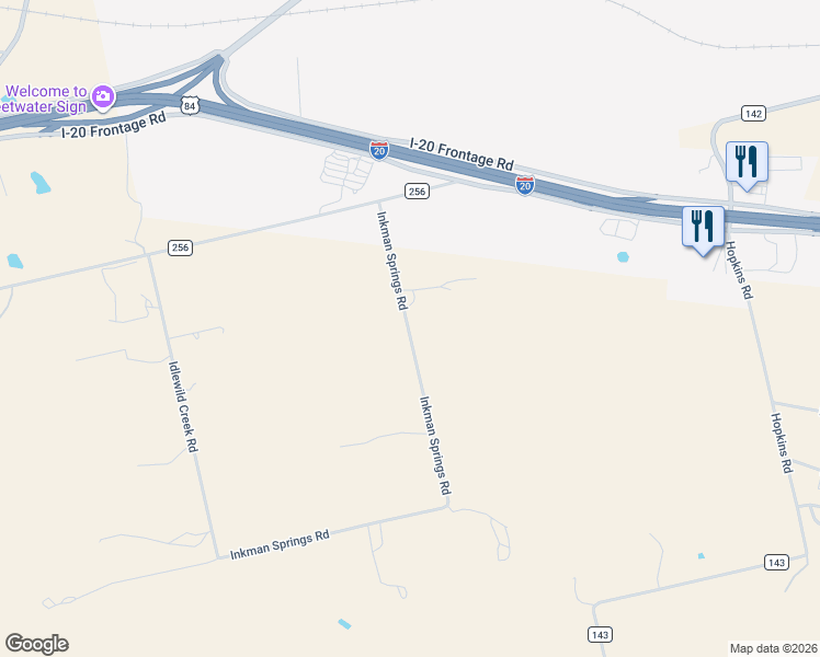map of restaurants, bars, coffee shops, grocery stores, and more near 146 Inkman Springs Rd in Sweetwater