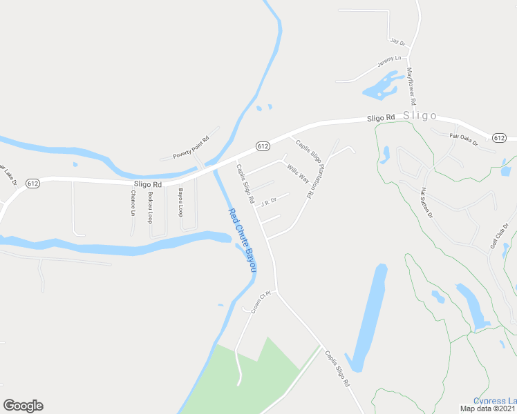 map of restaurants, bars, coffee shops, grocery stores, and more near J.R. Drive in Bossier City