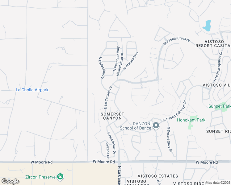 map of restaurants, bars, coffee shops, grocery stores, and more near 1230 West Lyle Lane in Oro Valley