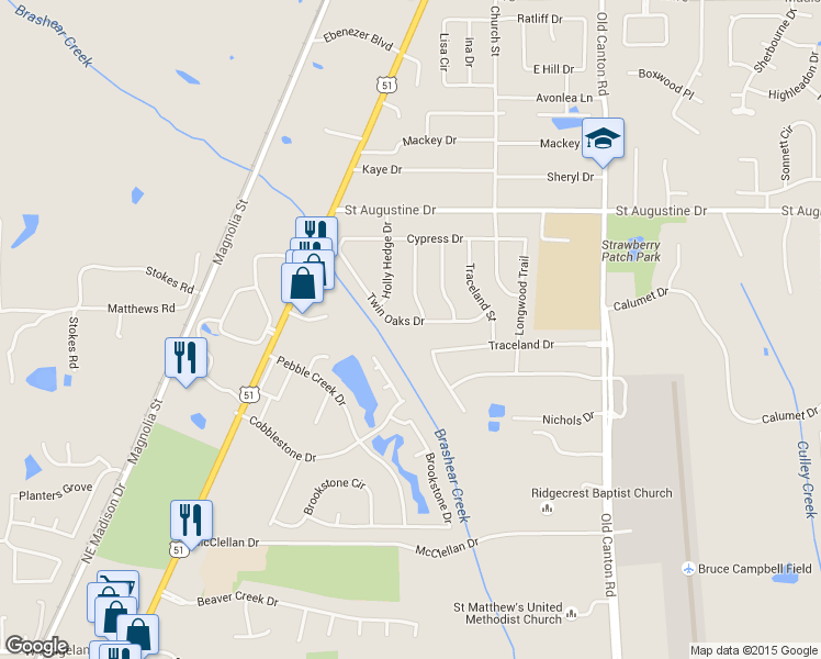 map of restaurants, bars, coffee shops, grocery stores, and more near 139 Twin Oaks Drive in Madison