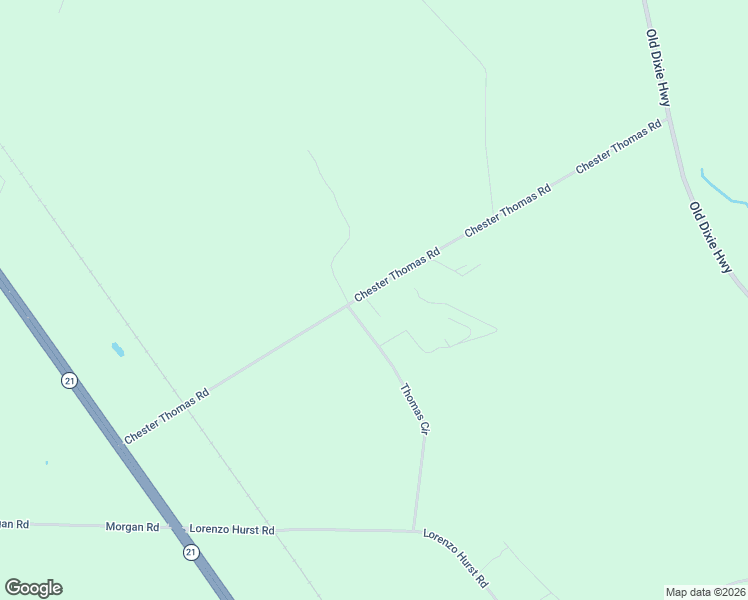 map of restaurants, bars, coffee shops, grocery stores, and more near 448 Chester Thomas Road in Springfield