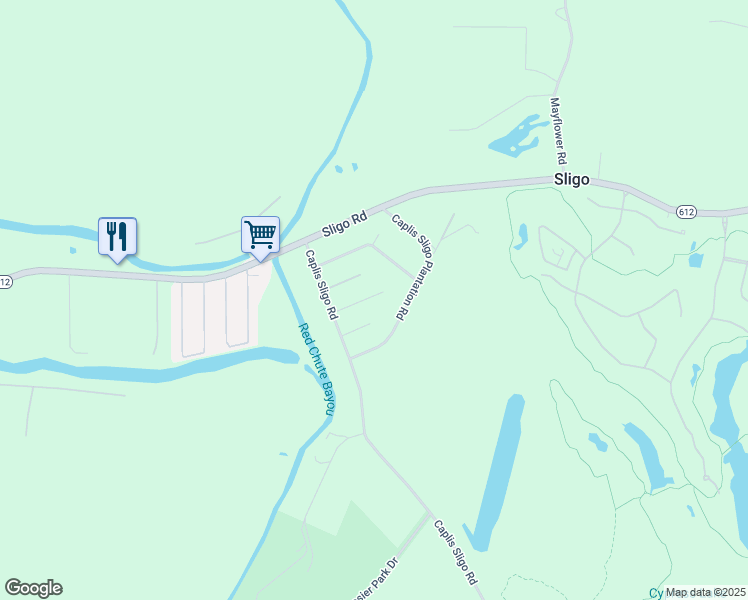 map of restaurants, bars, coffee shops, grocery stores, and more near 514 Junior Drive in Bossier City