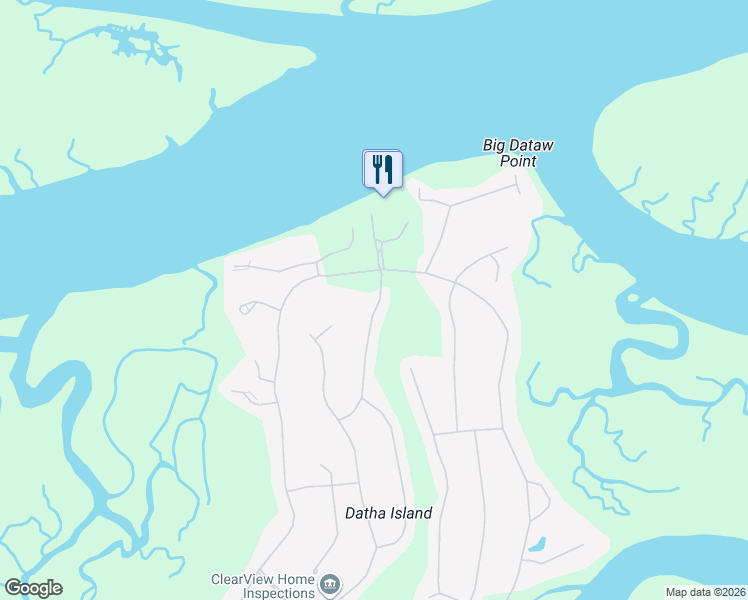 map of restaurants, bars, coffee shops, grocery stores, and more near 1352 Rowland Drive in Saint Helena Island