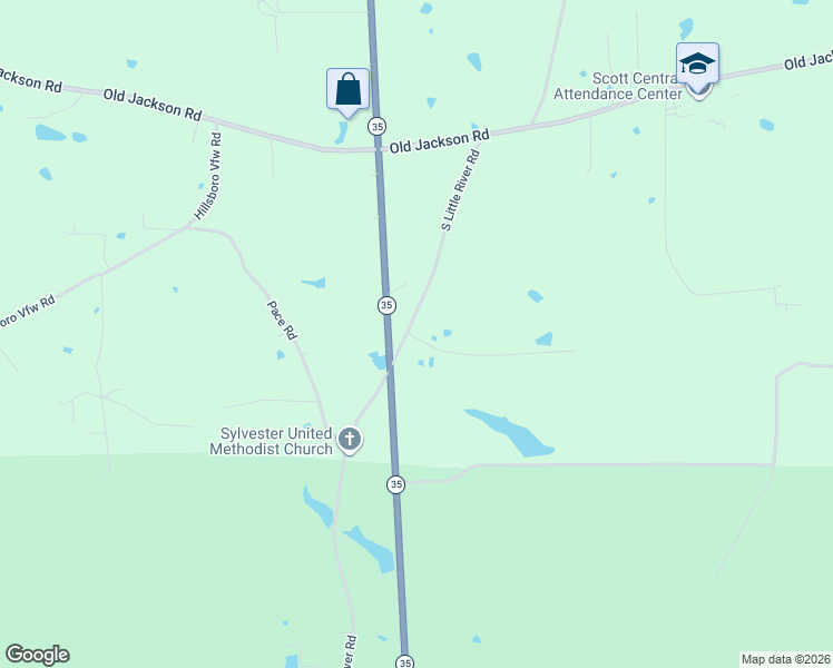 map of restaurants, bars, coffee shops, grocery stores, and more near 2317-2425 South Little River Road in Forest