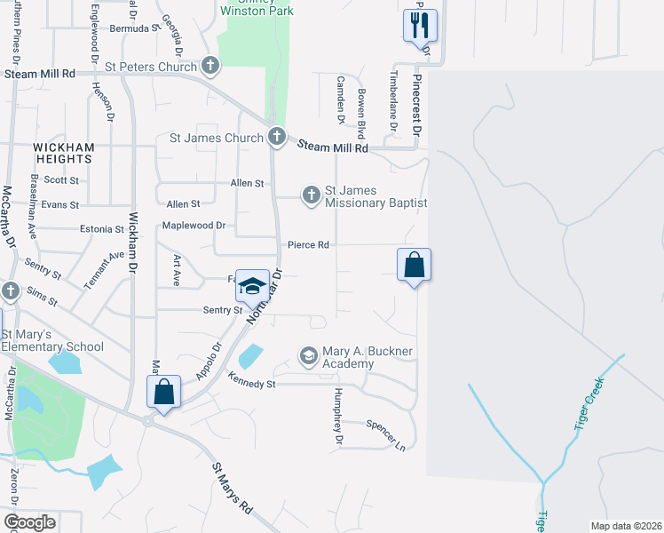 map of restaurants, bars, coffee shops, grocery stores, and more near 296 Ella Court in Columbus