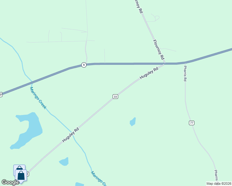 map of restaurants, bars, coffee shops, grocery stores, and more near 48 Huguley Road in Opelika