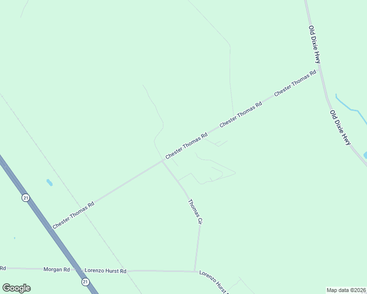 map of restaurants, bars, coffee shops, grocery stores, and more near 448 Chester Thomas Road in Springfield