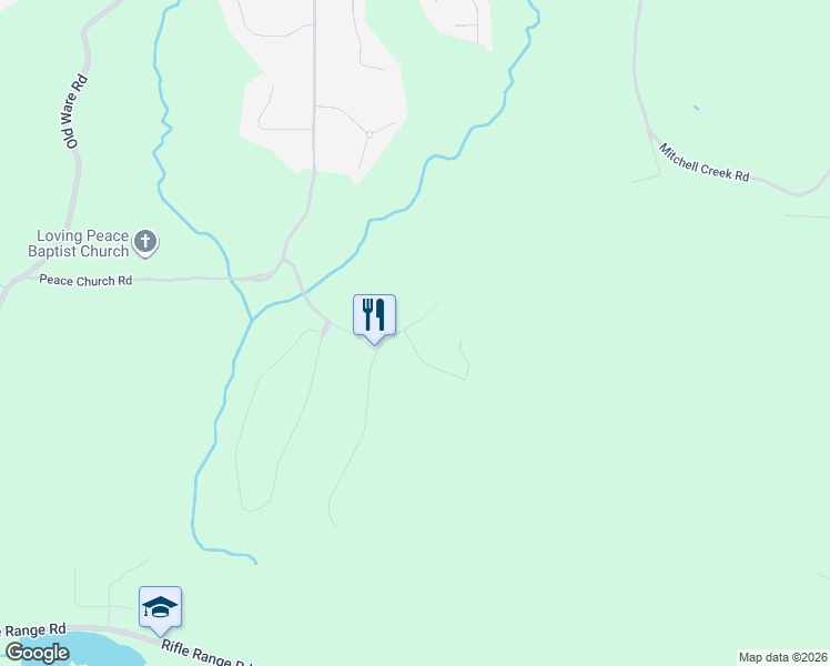 map of restaurants, bars, coffee shops, grocery stores, and more near 104 Sycamore Ridge in Wetumpka