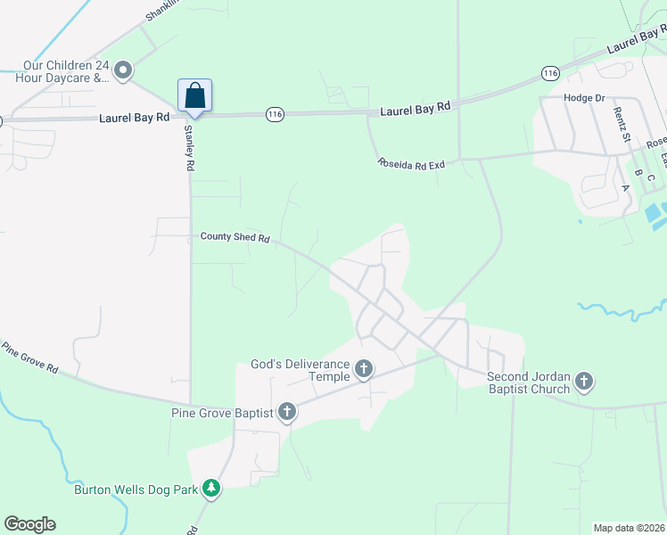 map of restaurants, bars, coffee shops, grocery stores, and more near 4-8 Burbage Ln in Beaufort