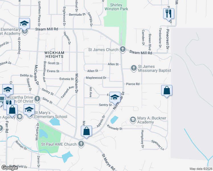 map of restaurants, bars, coffee shops, grocery stores, and more near 400 Hollywood Court in Columbus