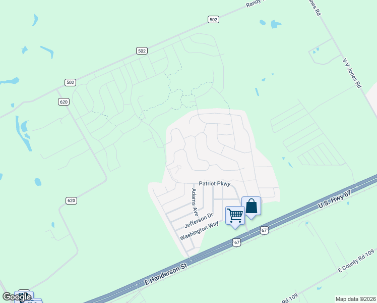 map of restaurants, bars, coffee shops, grocery stores, and more near 126 Kennedy Drive in Venus