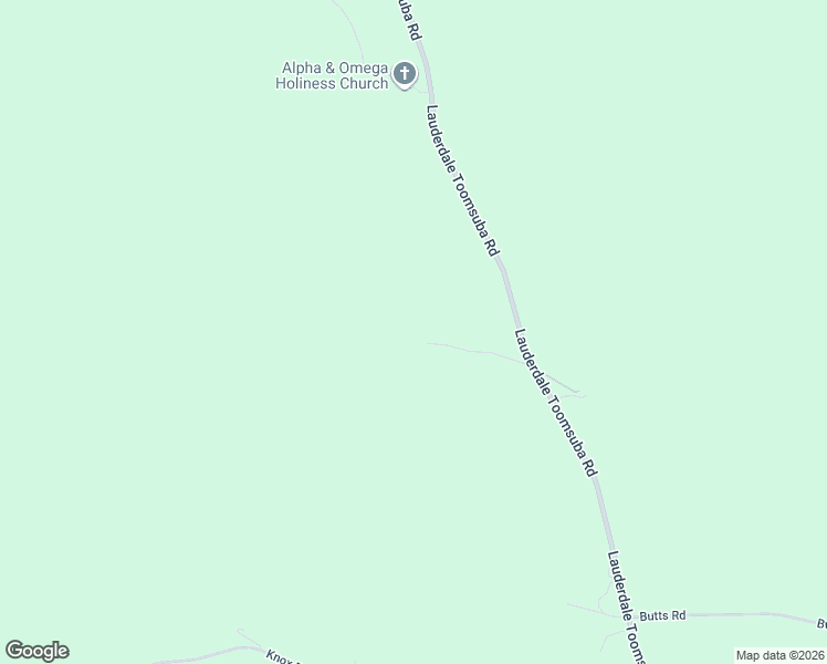 map of restaurants, bars, coffee shops, grocery stores, and more near 3400 Lick Skillet Road in Toomsuba