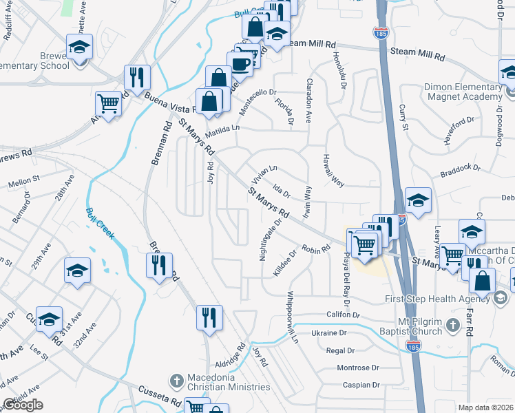 map of restaurants, bars, coffee shops, grocery stores, and more near 384 Harco Drive in Columbus