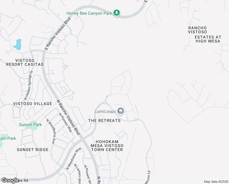 map of restaurants, bars, coffee shops, grocery stores, and more near 13456 North Mariposa Lily Drive in Oro Valley