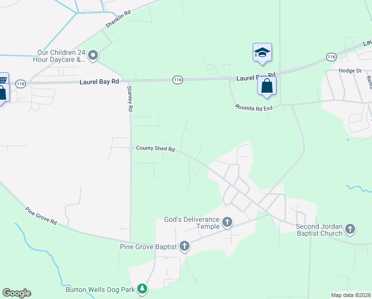 map of restaurants, bars, coffee shops, grocery stores, and more near 360 County Shed Road in Beaufort