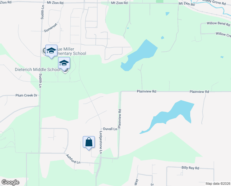 map of restaurants, bars, coffee shops, grocery stores, and more near 3461-3551 Plainview Rd in Midlothian