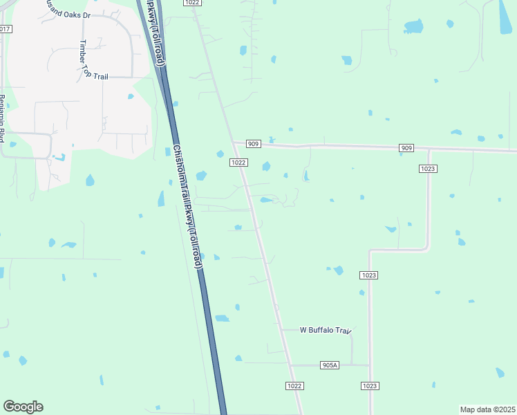 map of restaurants, bars, coffee shops, grocery stores, and more near 6100 County Road 1022 in Joshua