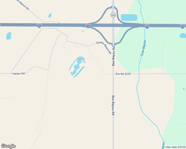 map of restaurants, bars, coffee shops, grocery stores, and more near 52 Bee Bayou Road in Rayville