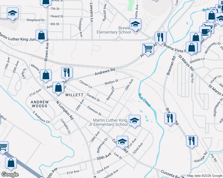 map of restaurants, bars, coffee shops, grocery stores, and more near 455 Harold Street in Columbus