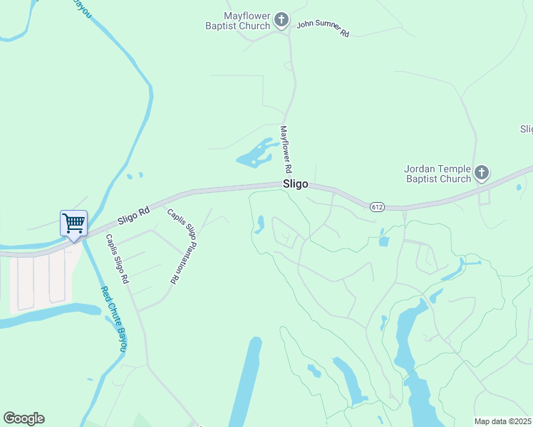 map of restaurants, bars, coffee shops, grocery stores, and more near 26 Legacy Court in Haughton