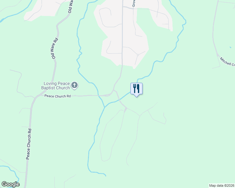 map of restaurants, bars, coffee shops, grocery stores, and more near 125 Mountain View Drive in Wetumpka