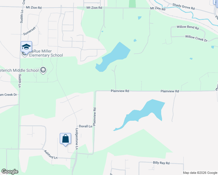 map of restaurants, bars, coffee shops, grocery stores, and more near 3461 Plainview Road in Midlothian