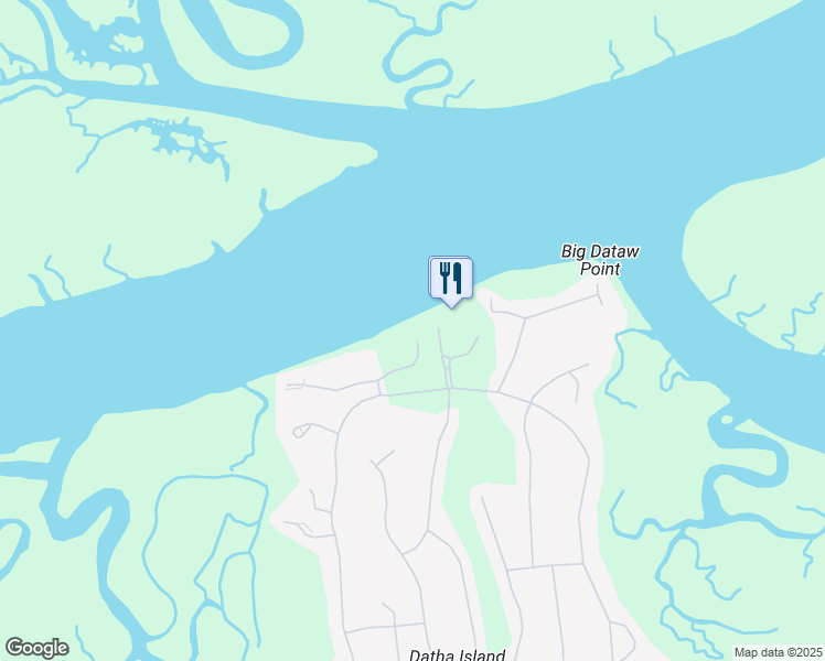 map of restaurants, bars, coffee shops, grocery stores, and more near 34 Sparrow Nest Point in Saint Helena Island